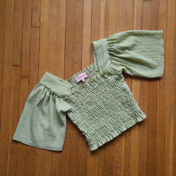 Lisa Says Gah! Chartreuse Toni Top - Picture 2 of 3